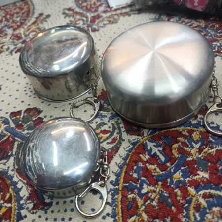 IMG 20241104 202517 لیوان تاشو استیل کوچک (ضد زنگ) با کیفیت